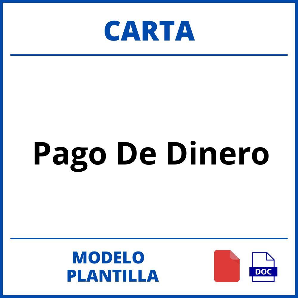 Carta De Pago De Dinero