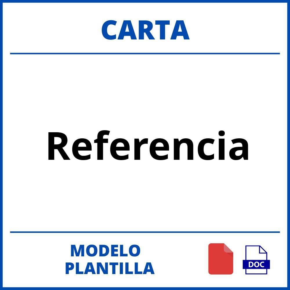 Carta De Referencia