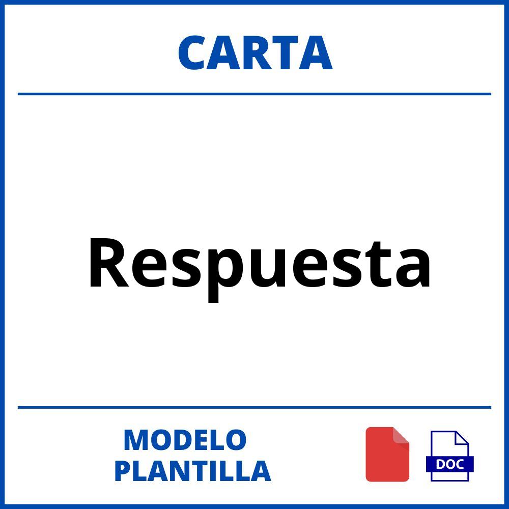 Carta De Respuesta