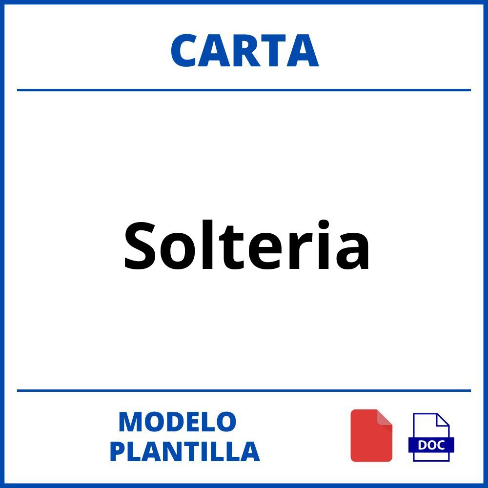 Carta De Solteria